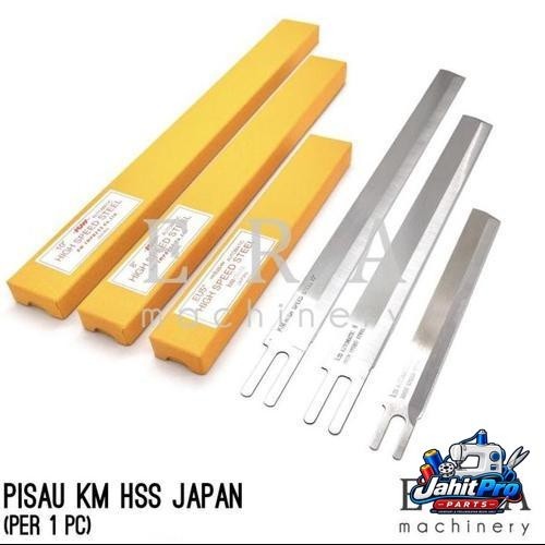 Pisau KM HSS Japan Original per 1pc High Speed Steel Jepang Mesin Potong Bahan Kain Jahit M-191 U-19