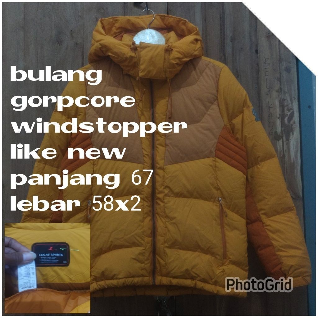 jaket gunung outdoor Puffer gelembung winter salju bulang bulu angsa wind stopper waterproof lecaf