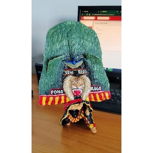 miniatur tugu reog tugu silat souvenir Ponorogo reog Terate silat Diskon