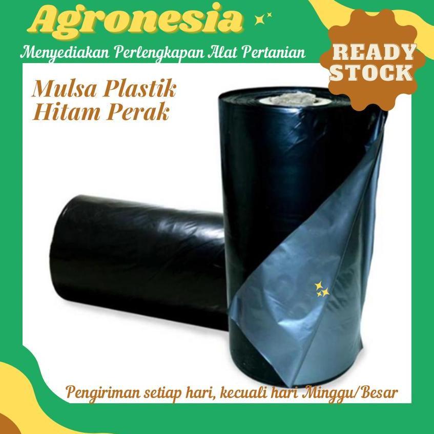 MULSA PLASTIK HITAM PERAK / MULSA PERTANIAN / MULSA UNTUK LADANG Diskon