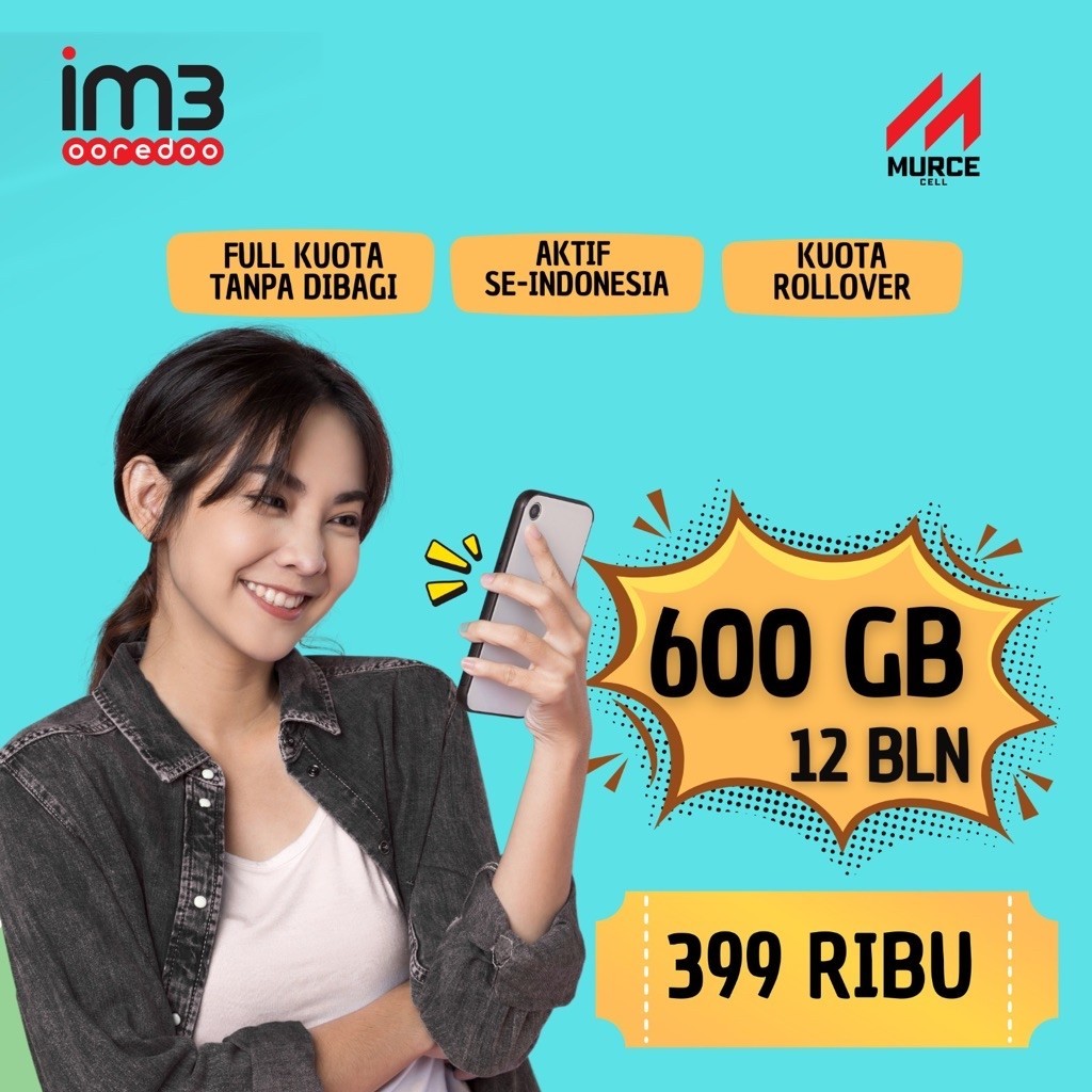 KARTU PERDANA INDOSAT 600 GB MASA AKTIF 1 TAHUN