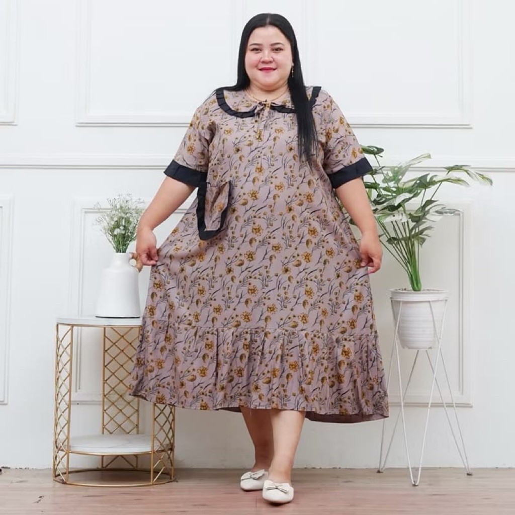 DASTER WANITA TERBARU BEST SELLER DASTER SAKU BAHAN RAYON PREMIUM DASTER JUMBO LD 130 MUAT BB 100 KI