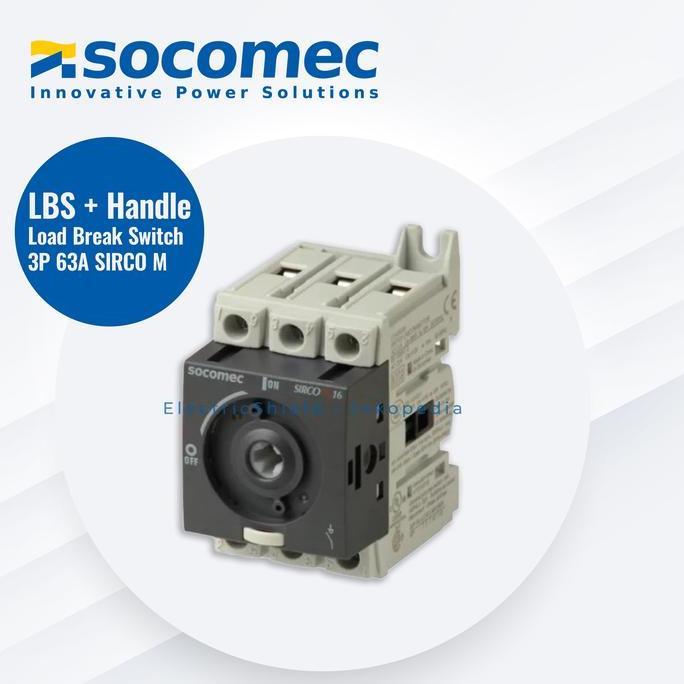 LBS + DIRECT HANDLE BLUE SOCOMEC SIRCO M 3P 63A - 22003006+22995012 ES79