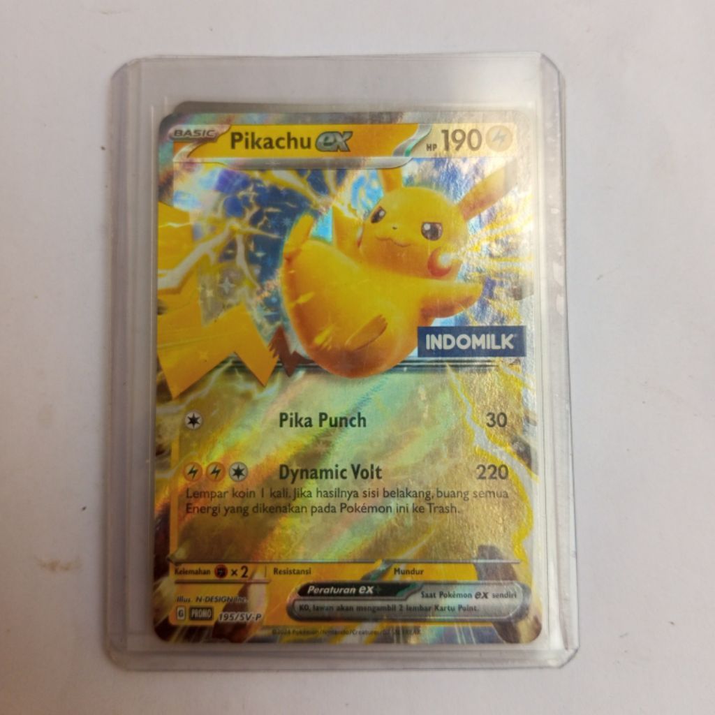 kartu pokemon Pikachu Indomilk & mewtwo taro promo