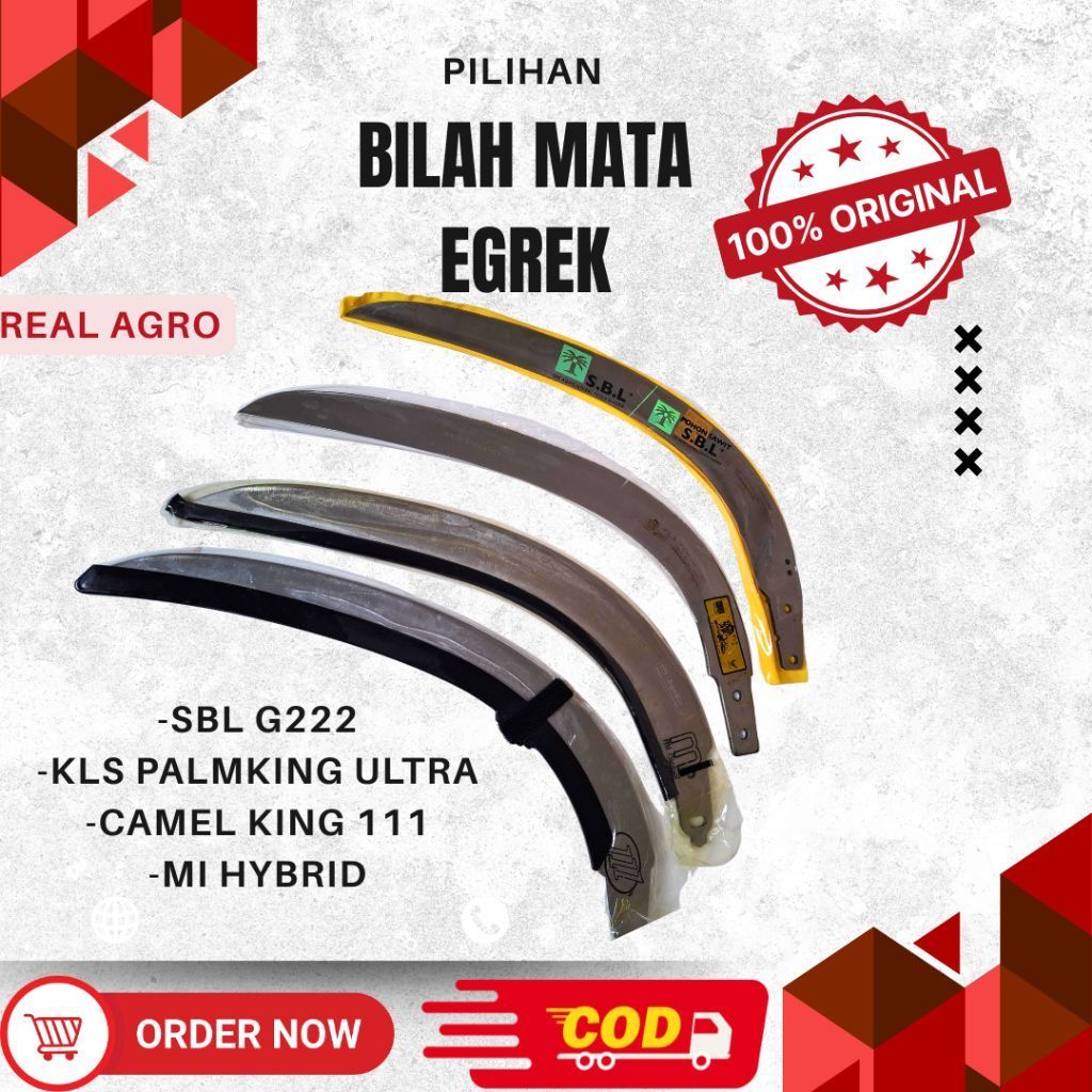 Pilihan Bilah Mata Egrek Sawit Premium (KLS Ultra / SBL G222 Pro / Camel 111 / MI Hybrid)