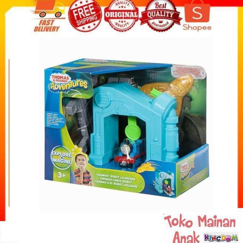 TERLARIS Thomas & Friends Adventures Robot Launcher Original Fisher Price Mainan Anak