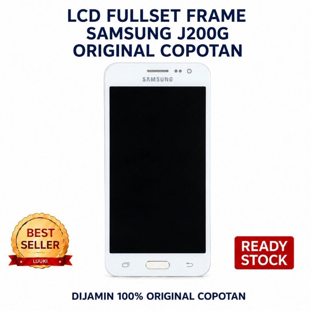 LCD Touchscreen Fullset Frame Samsung J200G Original Copotan
