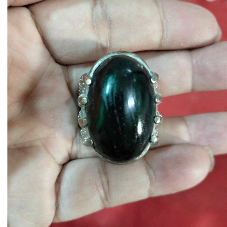 Cincin batu mustikaa Petir.dijamin asli