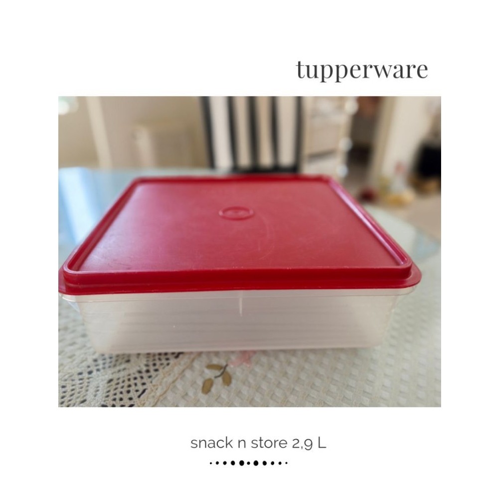 Tupperware Snack n Store/Kotak Roti Tupperware/Kotak Besar Tupperware