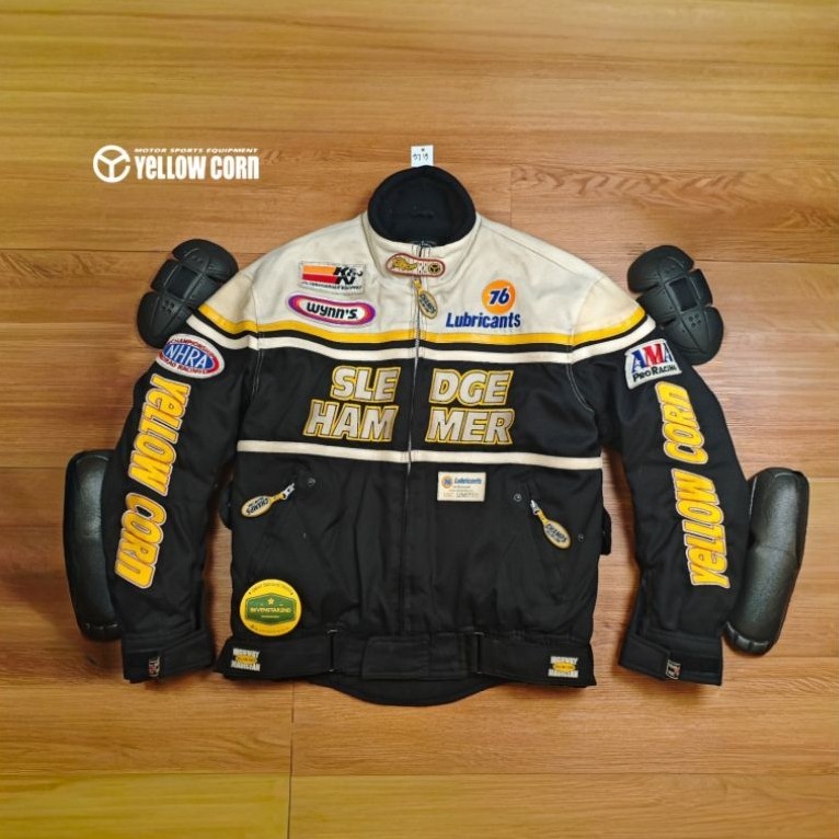 yellow corn Bikers Motorcycle touring jacket