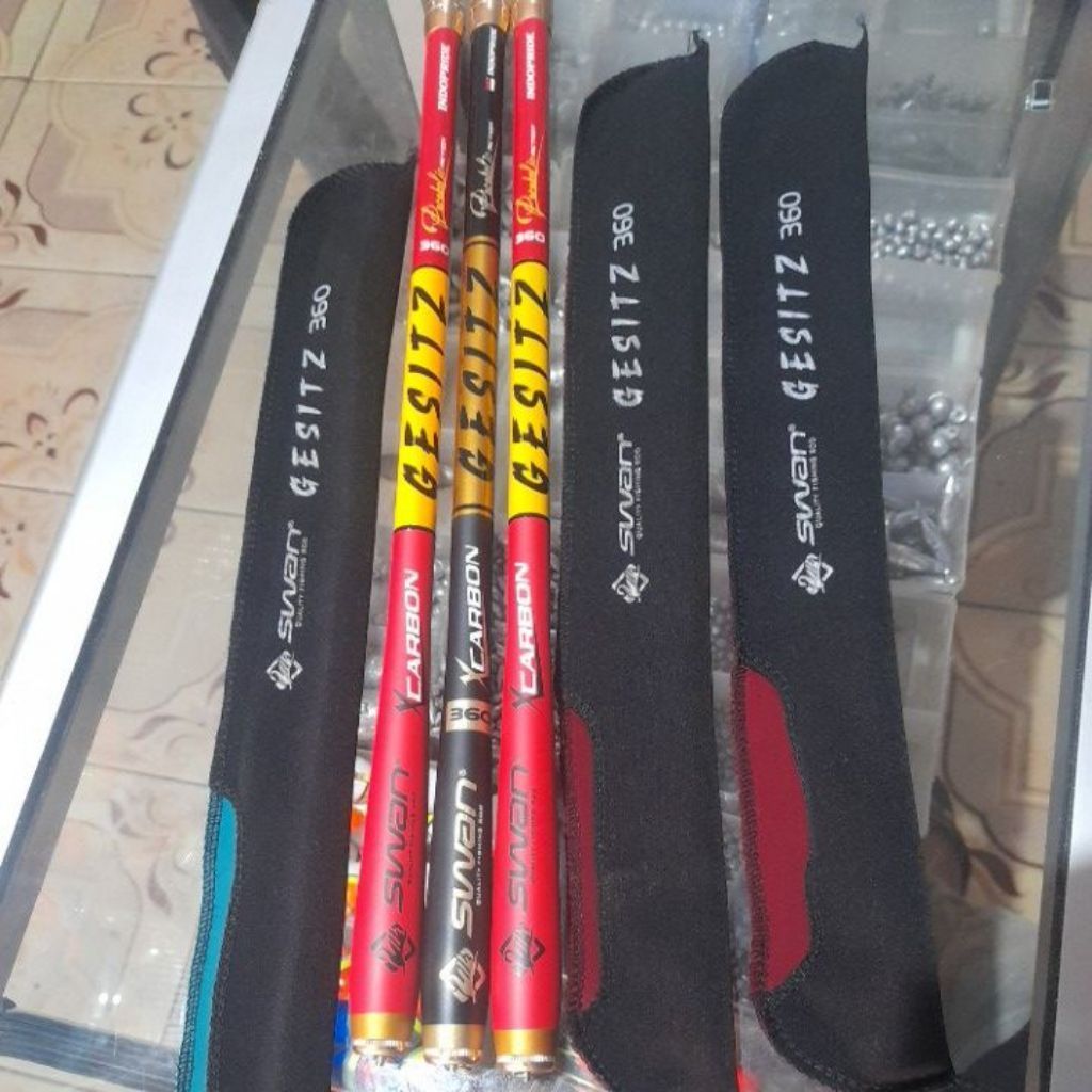 Tegek Captain Garang Captain Wader Swan Gesitz Xcarbon Batik Ruas pendek 360 450