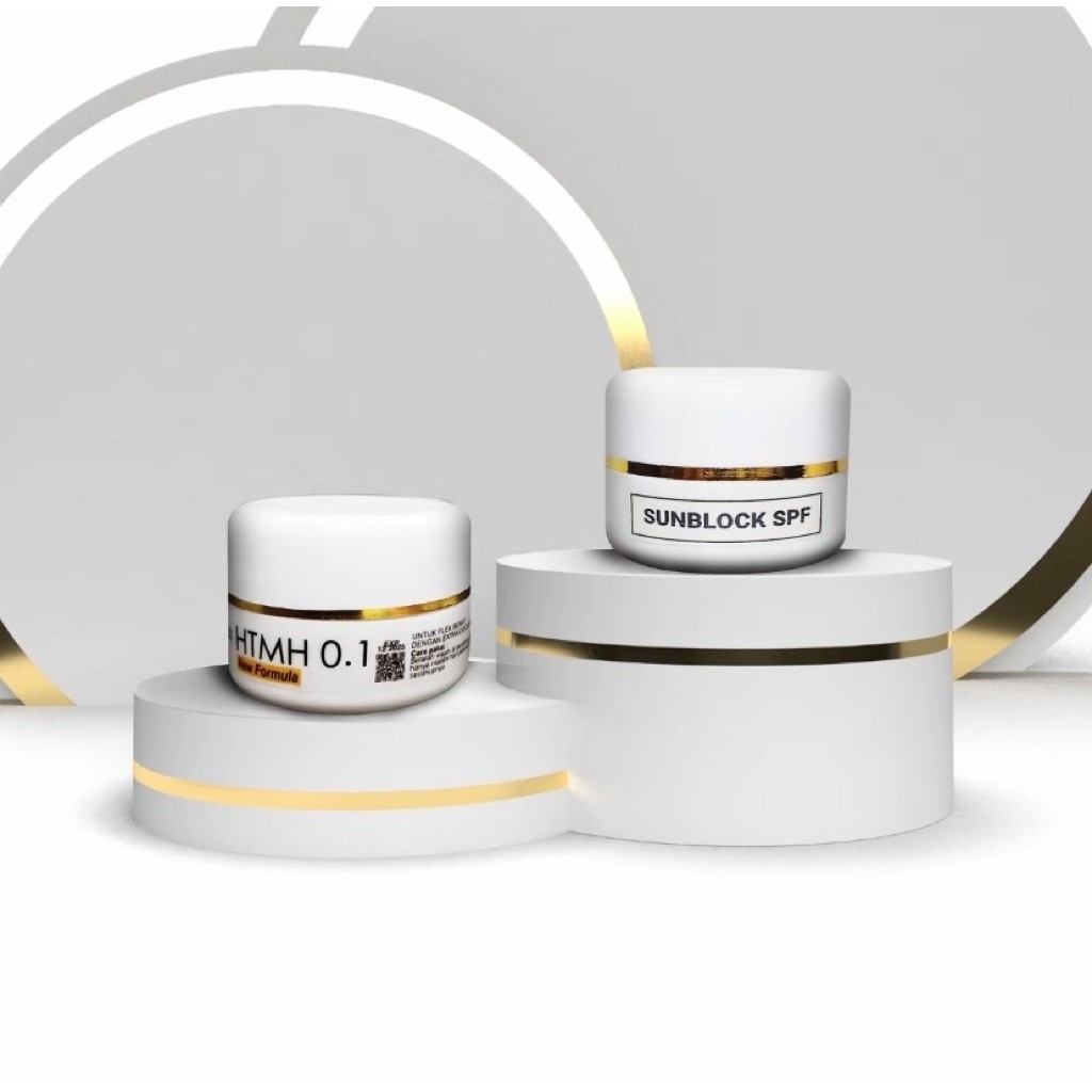 krim ampuh penghilang flek HTMH 0.1 + sunblok spf 50