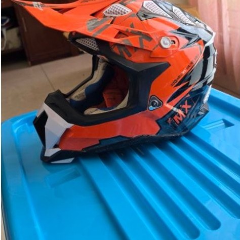 Helm Trail Cross Trabas LS2 black orange XXL