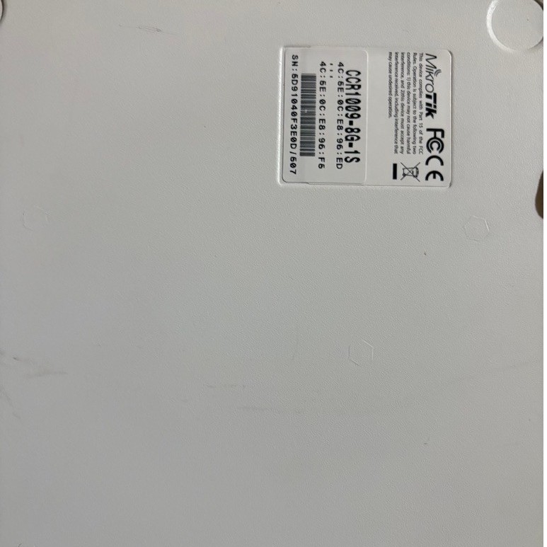 MikroTik Cloud Core Router CCR1009-8G-1S | Routerboard CCR 1009 normal garansi