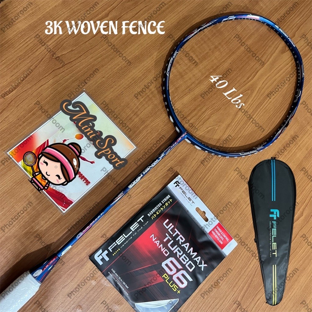 RAKET BADMINTON FELET WOVEN 3K FENCE