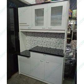 Kitchen Set Pantry Lemari Piring Dapur Multipleks Kayu Putih Bandung