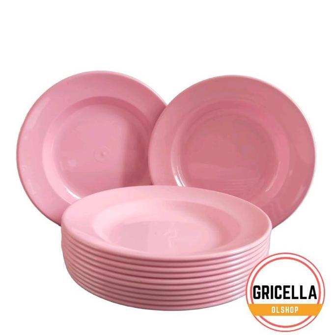 Promo 6Pcs Piring Melamin Original Sni Merk Singa Singi Dan Diner Ware  9 Inch