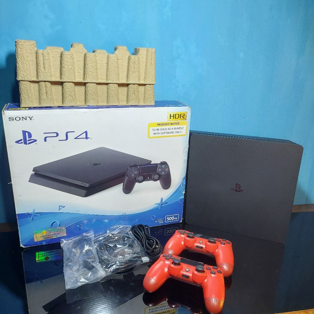 PS4 SLIM SERI 21 HEN 12.52 1 TB EX/OFF GARANSI RESMI SONY INDONESIA (BEKAS)