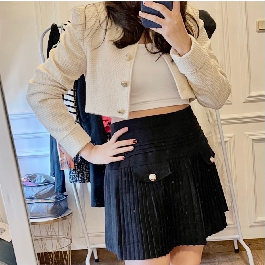 PRELOVED BLAZER ZARA CROP