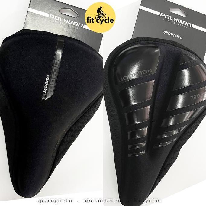 Sadel cover jok sarung sadel Polygon gel hitam saddle cover