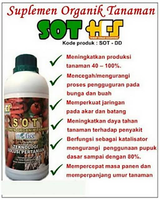 Pupuk Suplemen Organik Tanaman SOT HCS