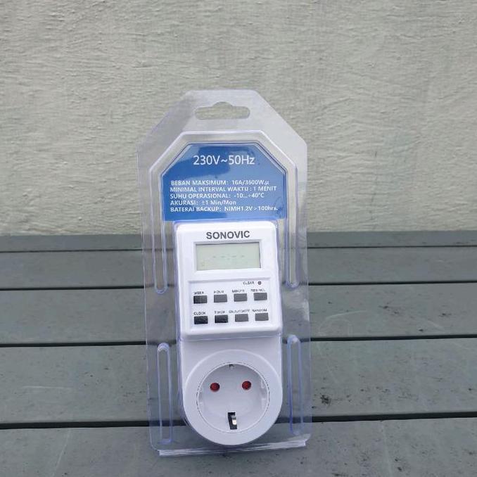 Ghiselijaya_ Stop Kontak Timer Listrik Digital Sonovic Stop Kontak Otomatis Timer