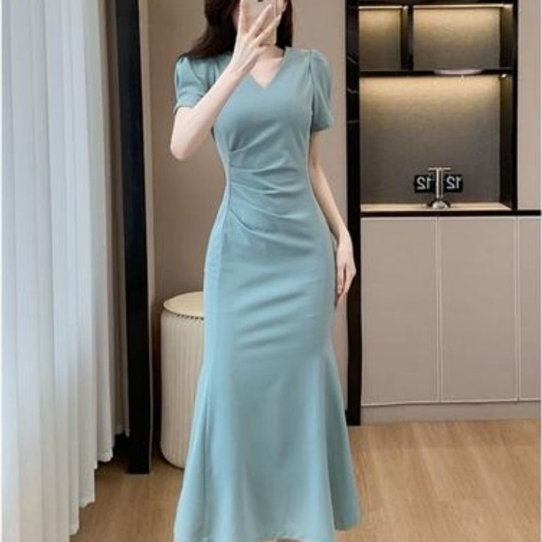 Dress Wanita Syahira Bahan Scuba Premium, Nyaman Dipakai
