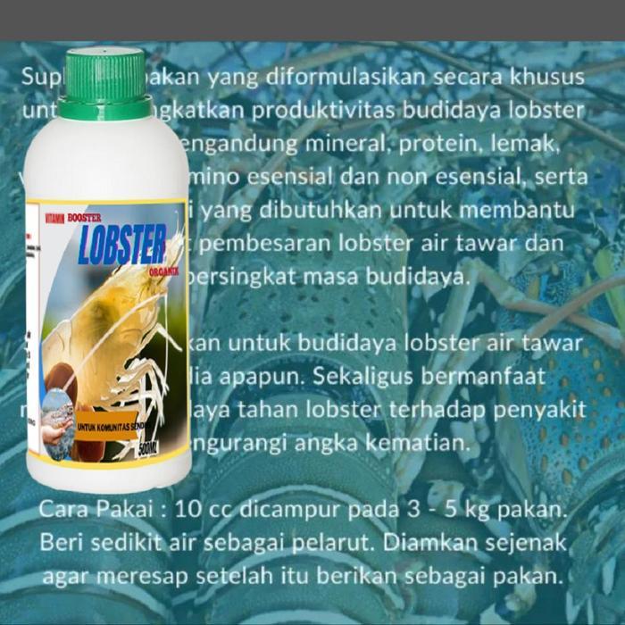 Vitamin Lobster Air Tawar Agar Cepat Besar / Suplemen Lobster Air Tawar Ternak Lobster Organik