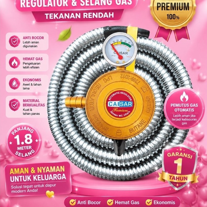 SELANG REGULATOR METER CAISAR/SELANG REGULATOR FLEXIBLE CAISAR