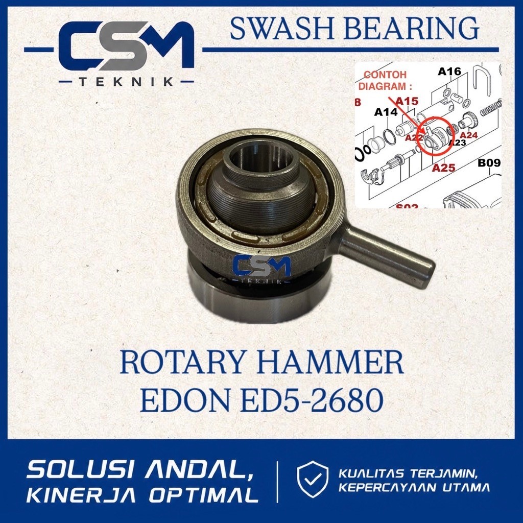 SWASH BEARING ROTARY HAMMER EDON ED5-2680 BEARING GOYANG BOR BOBOK SDS+ EDON ED 5 2680