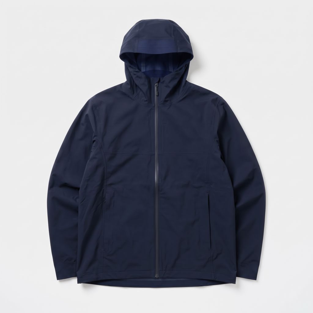 Uniqlo Blocktech Parka Navy Water Repellent - Preloved Grade A Size L - Second Original
