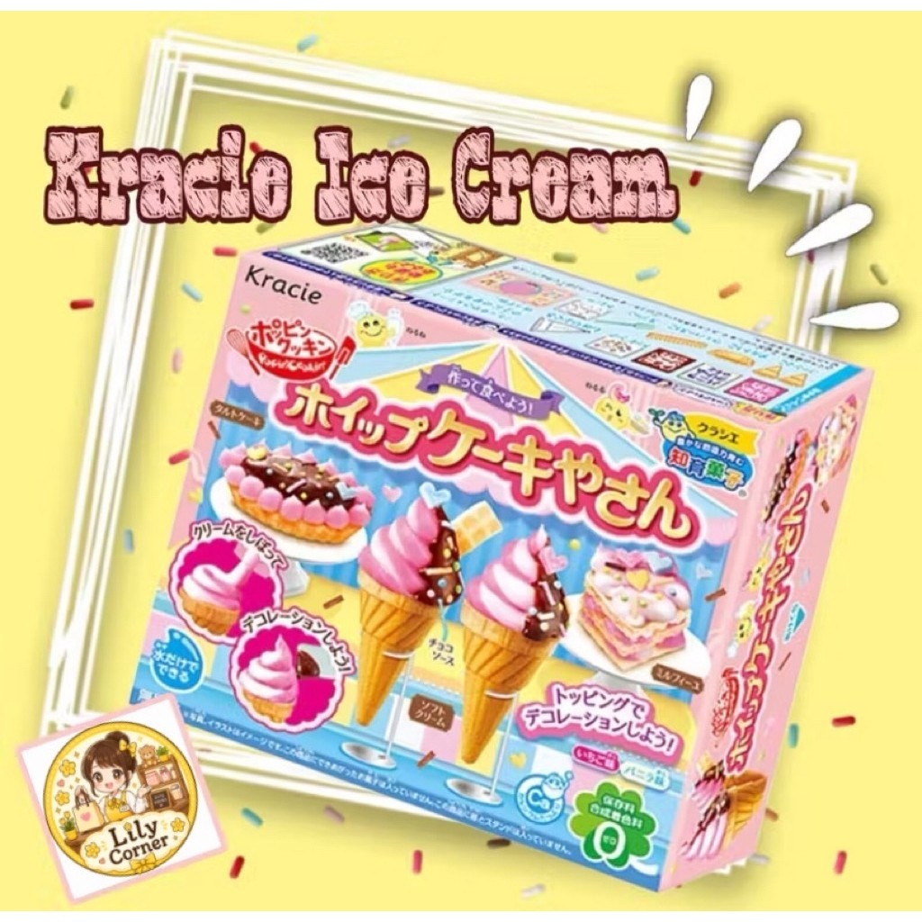 Kracie Poppin Ice Cream/Snack DIY Japan/Permen Anak-anak DIY/Makanan ringan/Snack Candy Kracie Poppi