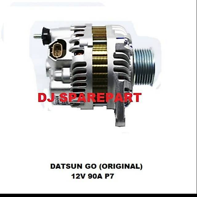 DINAMO AMPERE (DATSUN): DATSUN GO (ORIGINAL) 12V 90A P7
12V 90A P7(PULLY 7)
