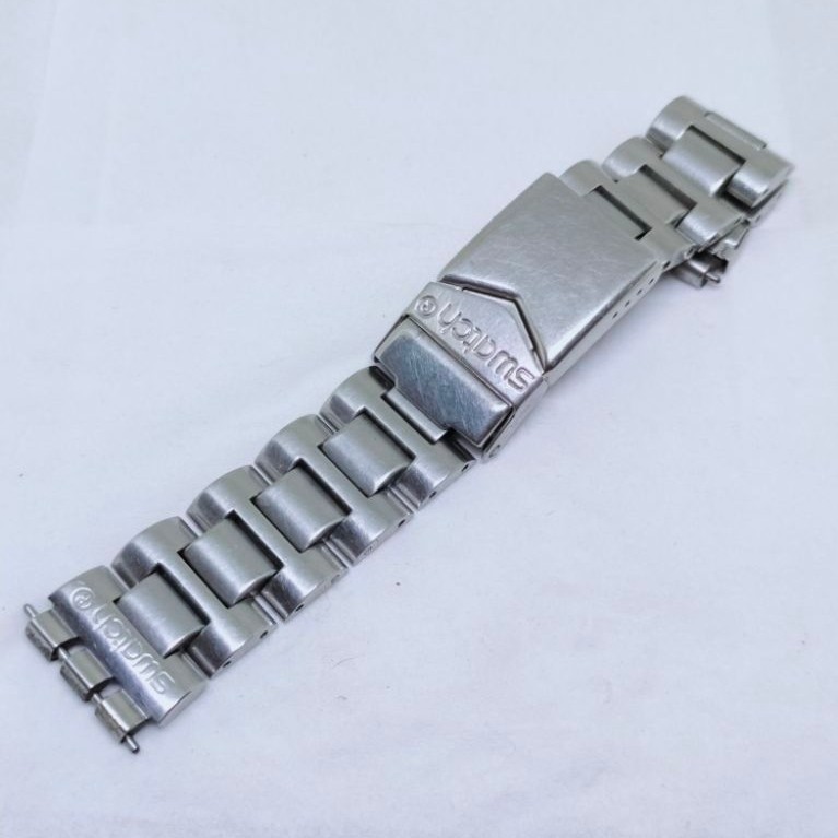 Rantai jam tangan swatch irony original vintage watch bracelet bracelet chronograph swiss made part 