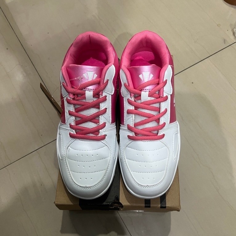 Sepatu Batminton Carlton White/Pink 100% Original