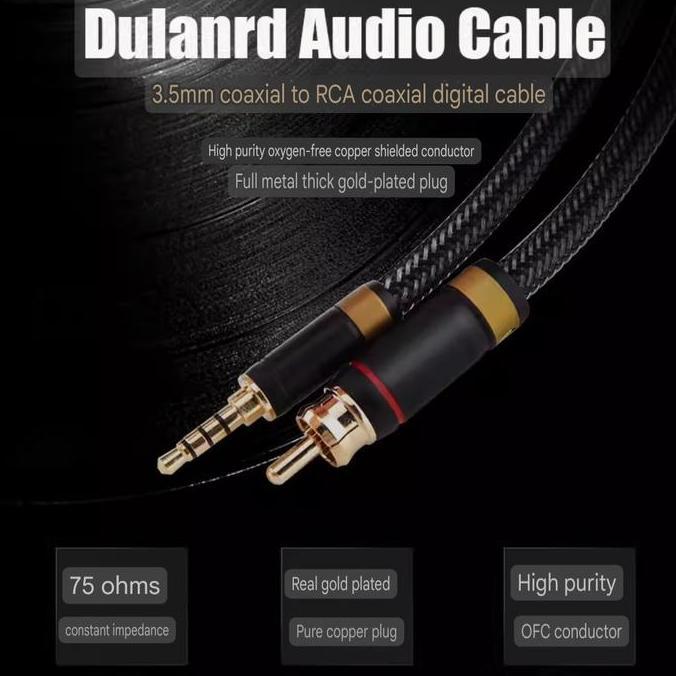 DULANRD COAX100 DIGITAL COAXIAL FOR FIIO X7 X3K X5 2ND ETC OD6.5MM PROX
