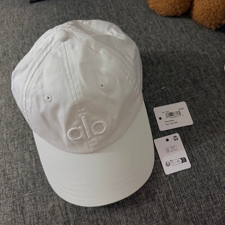 100% ORI ALO HAT DUTY CAP WHITE