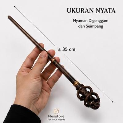 Tongkat sihir Noble Collection Harry Potter Death Eater Swirl