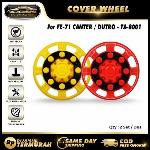 DOP RODA TRUK CANTER - WHEEL DOP COVER - CANTER TRUK FE 71 DUTRO
