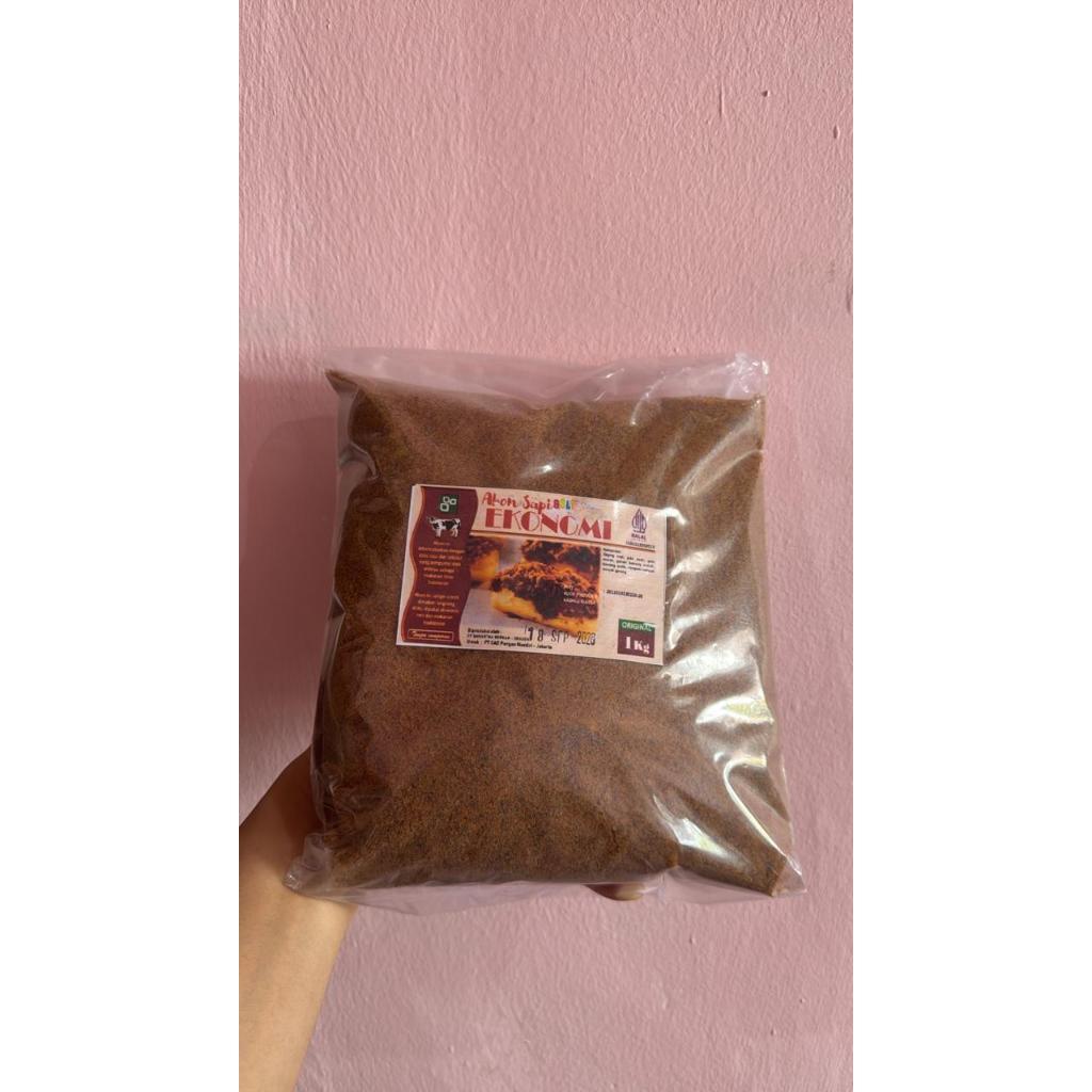 abon sapi ekonomis 1kg. abon sapi eko kemasan 1kg