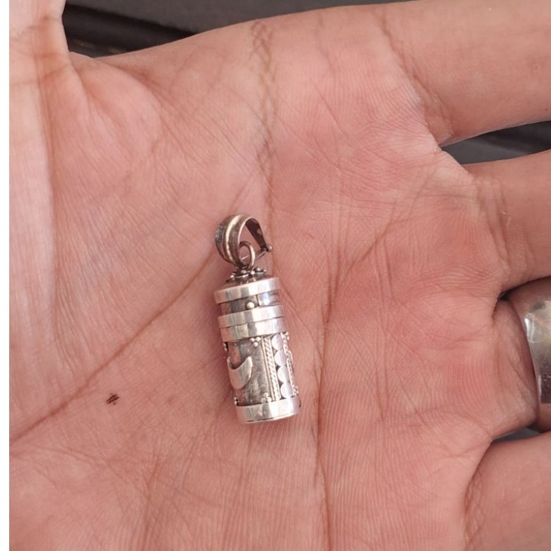 liontin tabung perak/liontin perak 925