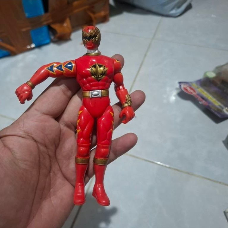 Power Rangers Super Sentai Abaranger Dino Thunder Red Ranger Bandai 2003