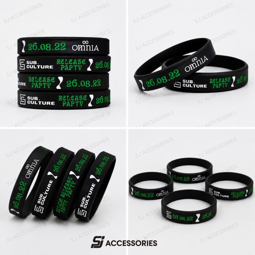 Gelang karet custom desain | custom gelang karet | bracelet custom