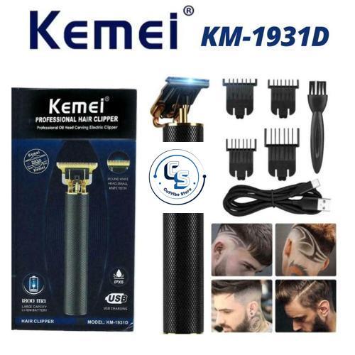 KM-1931D Alat Cukur Rambut USB Charging 1200mAh Hair Clipper Trimmer Electric KM 1931D