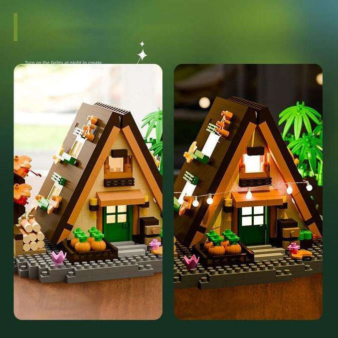 XINGYA MALL Mainan Bricks Rumah Pohon  Blok Rumahan Pohon Rumah Tree House Bricks 1 box anak  Permai