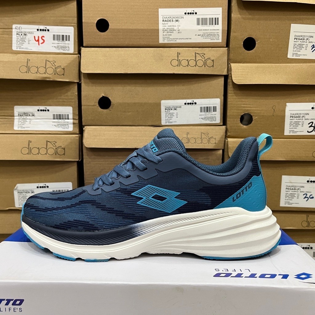 Sepatu Lotto Finn Running Shoes Original - Royal/Blue