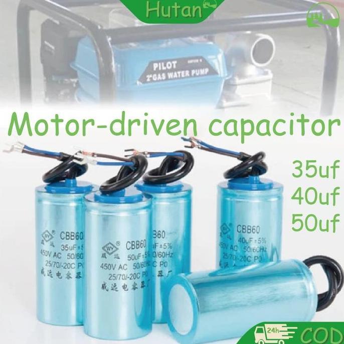 Kapasitor 35/40/50uf Kapasitor Mesin Kompresor Listrik CBB60 Kapasitor Motor Starting