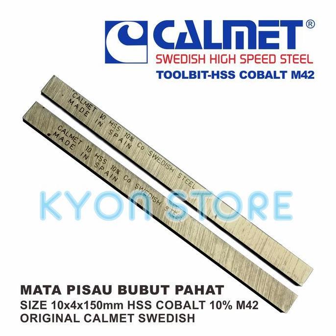 Pilihan - Mata Pisau Bubut Pahat Size 10X4X150Mm Hss Cobalt10 M42 Calmet Swedish
