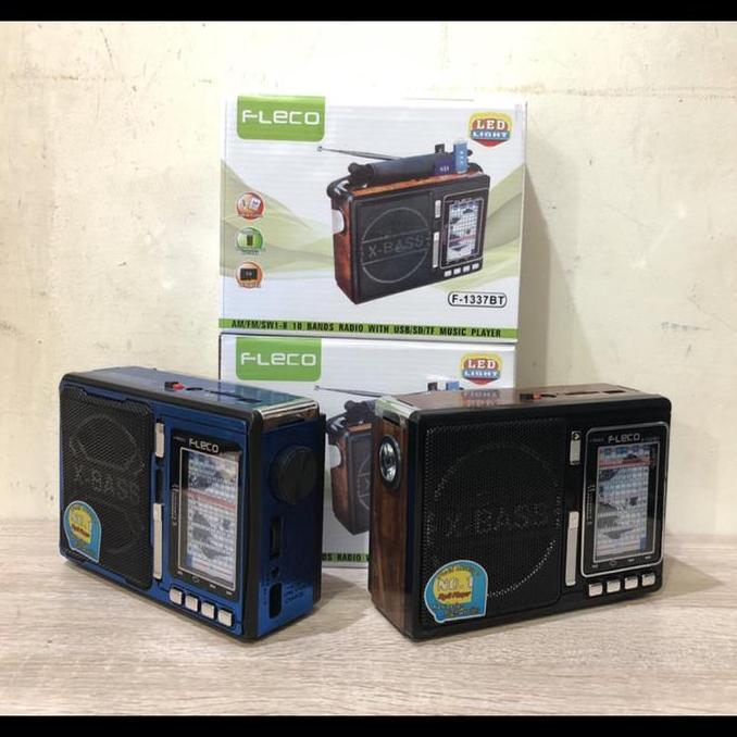 TERBARU - Radio Jadul Fleco 1337BT - Radio Klasik Fleco - Radip Portable Fleco