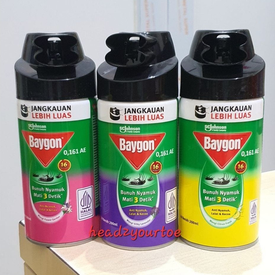 Baygon Spray / Semprotan Anti Nyamuk Lalat Kecoa / Baygon 200 ml